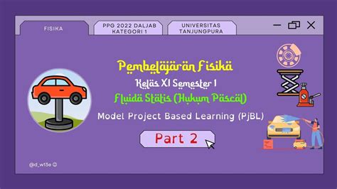 Ppl Ppg Daljab Model Pjbl Part Fisika Kelas Xi Fluida