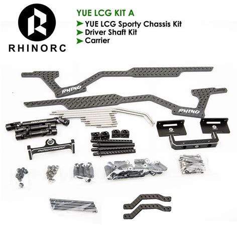 Rhinorc Yue Lcg Sporty Rc Crawler Chassis Full Kit Capra Axles Driver Shaft Gear