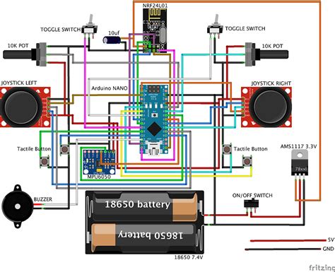 Arduino Nrf L Joystick Controller Remote Transmitter