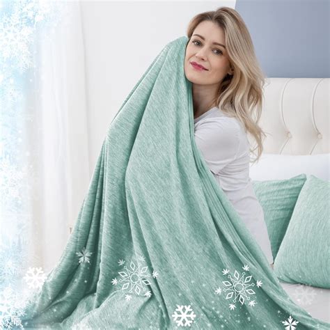 Choshome Cooling Blanket For Hot Sleepers Q Max Lightweight Summer Cold Thin Blankets For