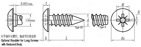 ASME B 18 6 4 1998 R2005 Type IA Cross Recessed Truss Head Tapping