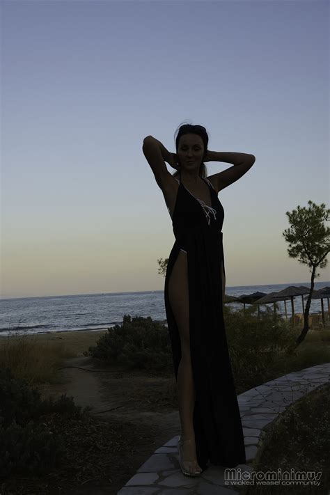 Bikini Model Wiesi Ai Enhanced Heels On Beach Topaz Faceai Enhance X Porn Pic