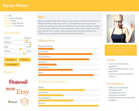 60 Examples Of Great User Persona Templates Justinmind