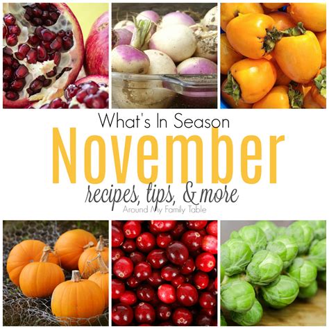 November Seasonal Produce - Around My Family Table