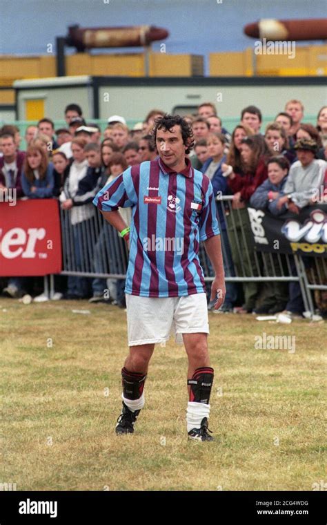 Actor Phil Daniels V98 Celebrity Football Match Hi Res Stock