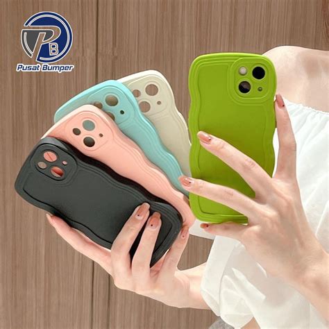 Jual Case Softcase Silikon Gelombang Wavy Procamera Macaron Oppo A E