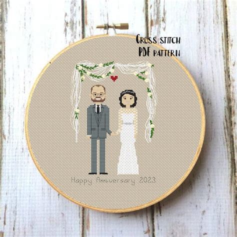 Bride Groom Cross Stitch Pattern Etsy