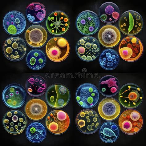 Laboratory Petri Dish Bacteria Grow. Stock Photo - Image of biology ...