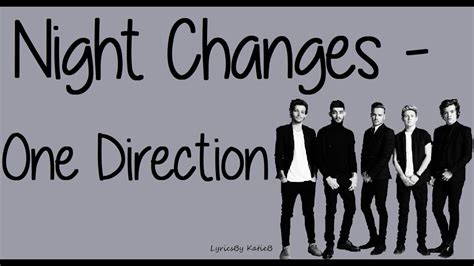 Night Changes With Lyrics One Direction Youtube