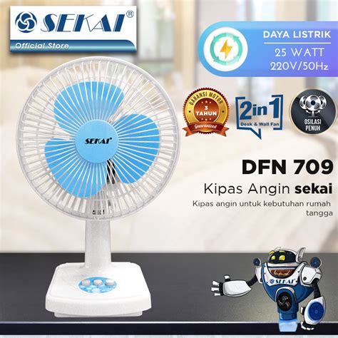 Jual Sekai Kipas Angin Meja Desk Fan 7 Inch DFN 709 Shopee Indonesia