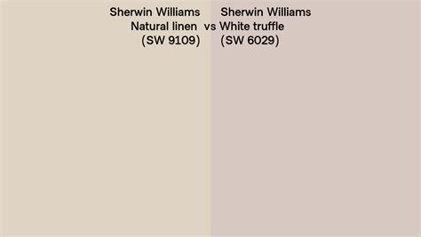 Sherwin Williams Natural Linen Vs White Truffle Side By Side Comparison