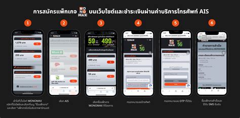 แพกเกจและการชำระเงนผานชองทาง AIS Monomax Help Center