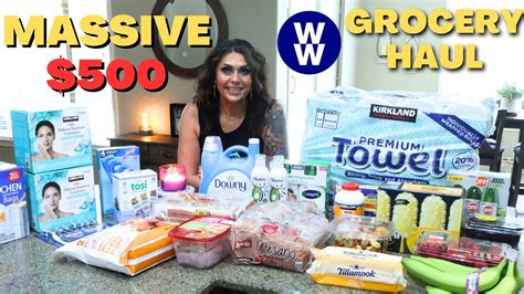 MASSIVE 500 WW GROCERY HAUL FROM 2 STORES NEW FOOD FINDS POINTS