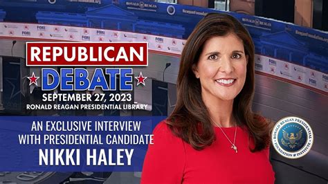 Exclusive Former Us Ambassador To The United Nations Nikki Haley Candidate Interview Youtube