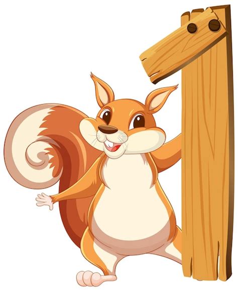 Cute Girl Squirrel Cartoon