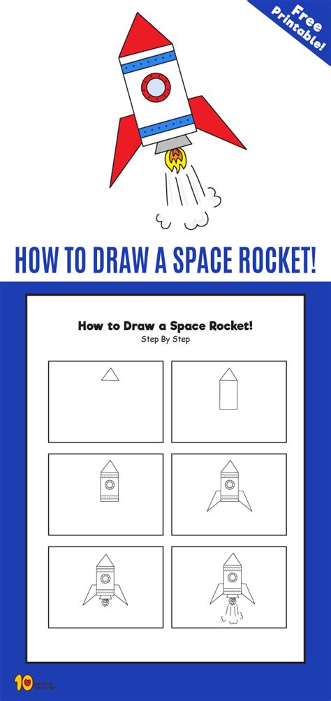 How To Draw A Rocket Ship 10 Minutes Of Quality Time Learning To