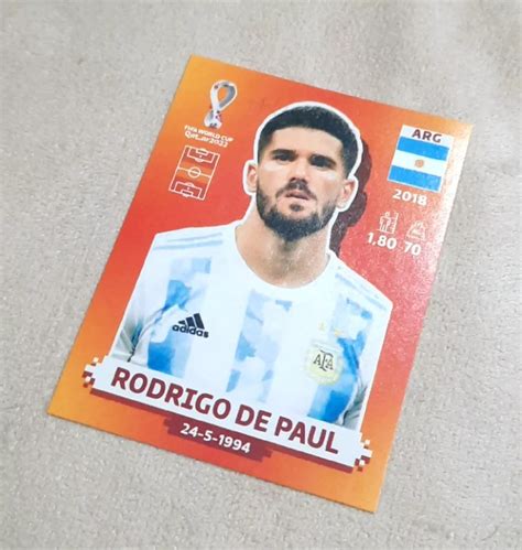 Figurita Mundial Qatar 2022 Rodrigo De Paul Arg 9 Panini En Capital