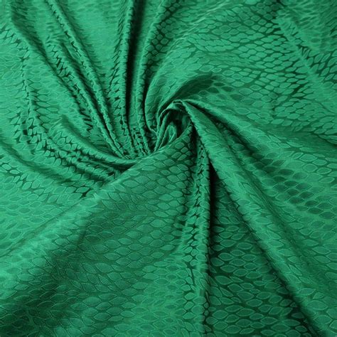 Abstract Textured Green Brocade Fabric | Fabric Store Miami