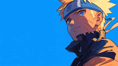 naruto uzumaki blue backdrop wallpaper wallpaperscom