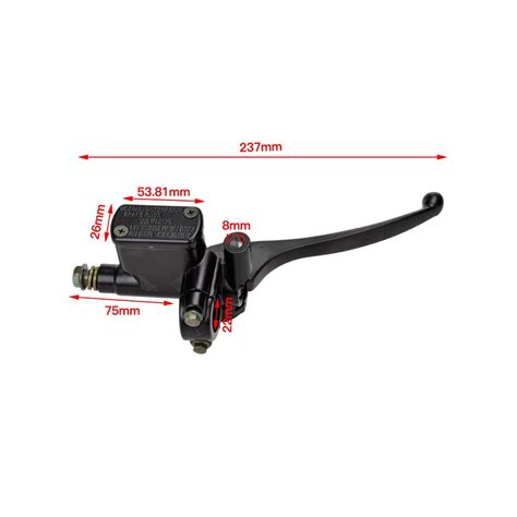 Hiaors Front Right Brake Master Cylinder Lever Pump With Mm Mirror