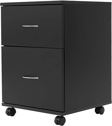 Panana 2 Drawer Mobile File Cabinet Vertical File Cabinet Rolling File