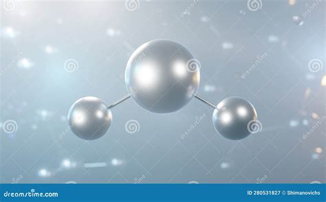 Estructura Molecular De Sulfuro De Hidr Geno Modelo D Mol Cula De