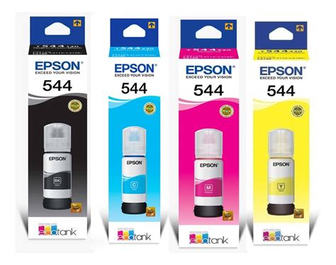 Kit 4 Tintas 544 Epson Originales L1110 L3110 L3150 L3160 Envío gratis