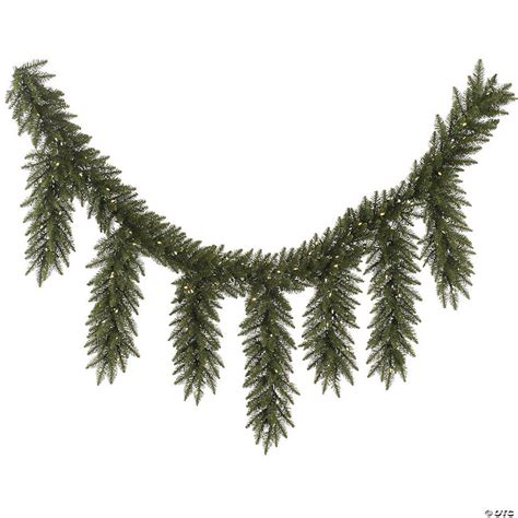 Vickerman 9 Camdon Fir Icicle Christmas Garland With Warm White Led