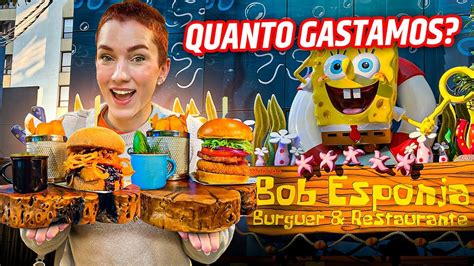 FOMOS NO NOVO RESTAURANTE DO BOB ESPONJA QUANTO GASTAMOS YouTube