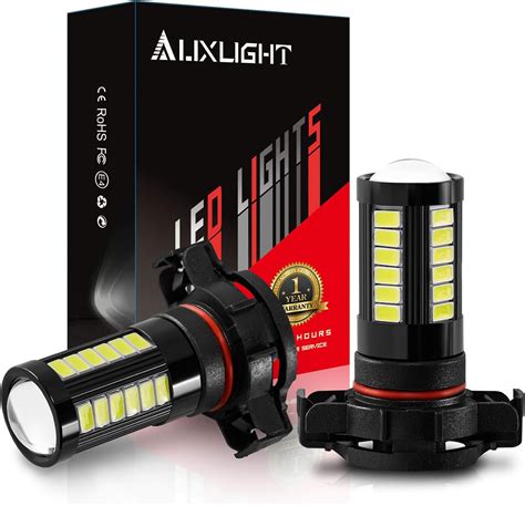 Amazon AUXLIGHT 2504 PSX24W 12276 LED Fog Light Bulbs 6000K Xenon