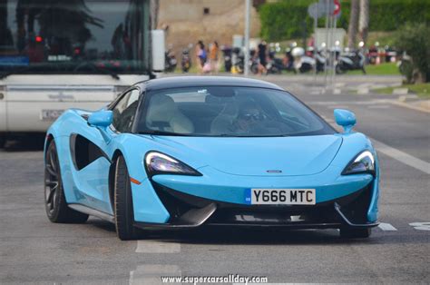 Mclaren 570s Spider Sky Blue Supercars All Day Exotic Cars Photo