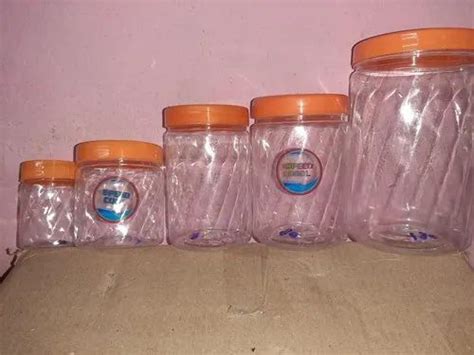 Transparent Round Plastic Pet Jar For Pharmaceutical Size Gm At