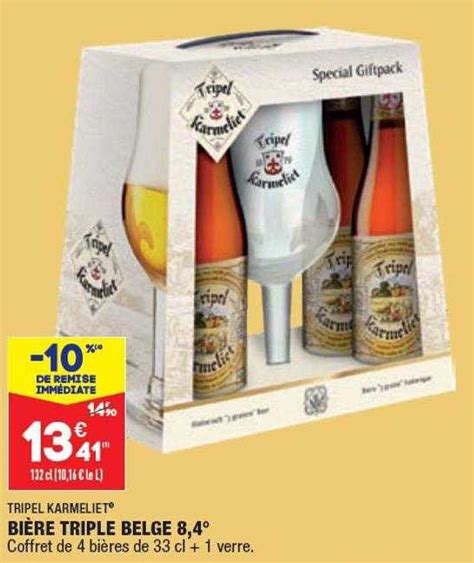 Promo Bi Re Triple Belge Tripel Karmeliet Chez Aldi Icatalogue Fr