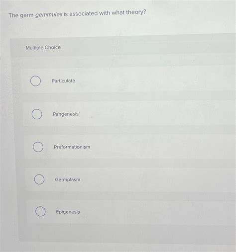 Solved The germ gemmules is associated with what | Chegg.com