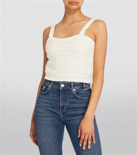 Maje Knit Crop Top Harrods Us