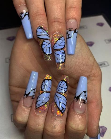 50 Pretty Butterfly Nail Art Designs You Will Love Butterfly Nail