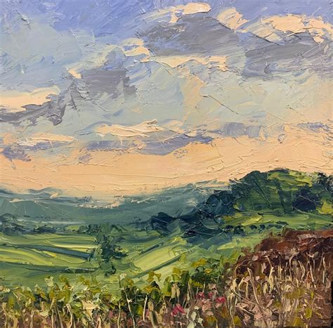 Colin Halliday Northern Moorland Impasto Landscape Oil Painting By