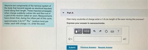 Solved Part A Neurons are components of the nervous system | Chegg.com 