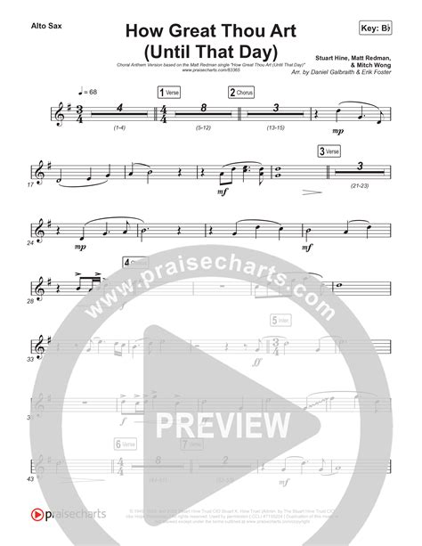 How Great Thou Art Until That Day Choral Anthem Satb Alto Sax Sheet Music Pdf Matt Redman