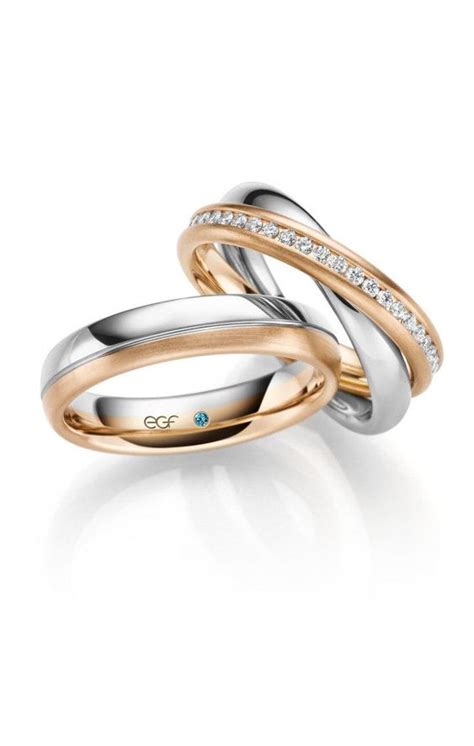 Gold and Silver Wedding Ring Set - 24 Unique and Trendy Ideas for Couples