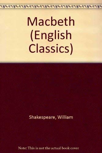 Jp Macbeth English Classics S Shakespeare William