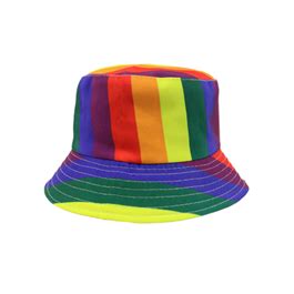Rainbow Hat Rainbow Gay Pride Bucket Hat Festival Outfits
