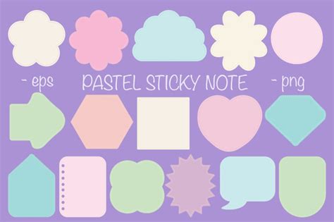 Pastel Sticky Note By Dysenkart Thehungryjpeg