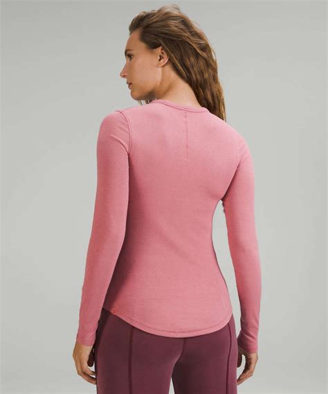 Lululemon Hold Tight Long Sleeve Shirt Brier Rose Lulu Fanatics