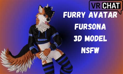 Create Custom Vrchat Avatar Furry Avatar Fursona Vseeface Nsfw D