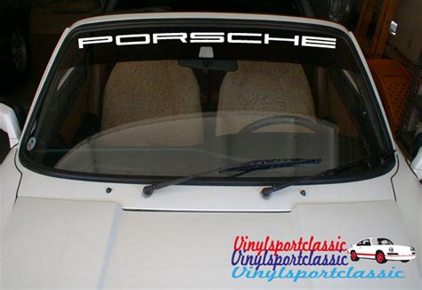 Porsche 911 Windshield Decal Parabrisas Vinilos 964 993 G Modeln N