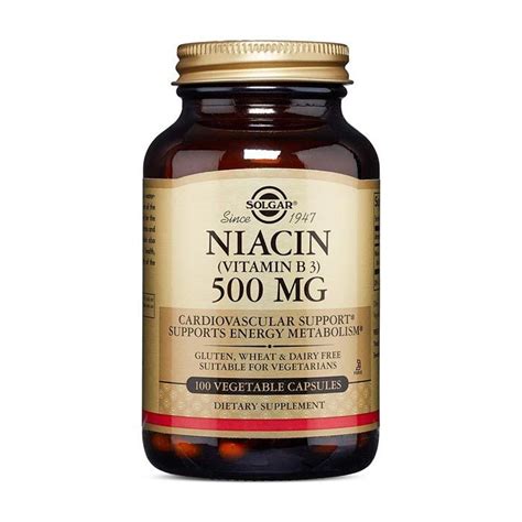 Buy Solgar Niacin Vitamin B3 500 Mg Vegetable 100 Capsules Life