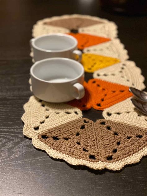 Thanksgiving Crochet Table Runner Handmade Decoration Runner - Etsy