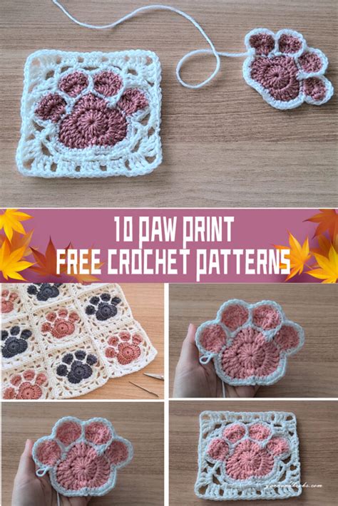 Paw Print Crochet Patterns Free Igoodideas