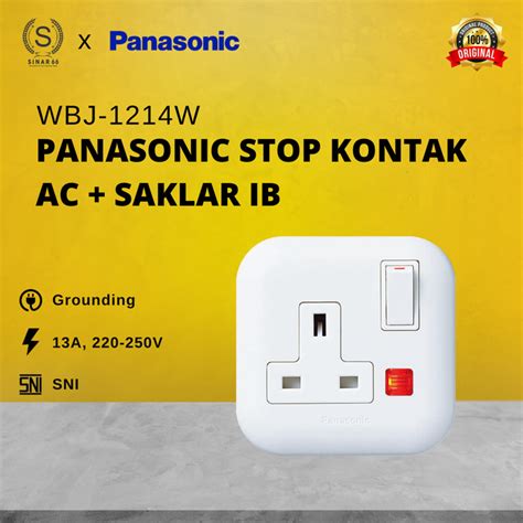 Jual Panasonic Stop Kontak Ac Saklar Wide Series Ib Wbj W Wbj